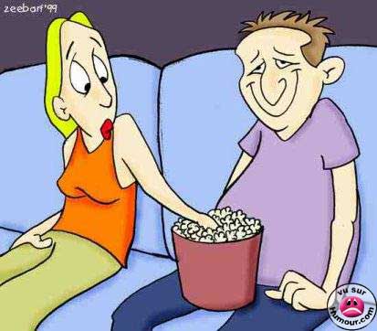 Dick In Popcorn Bucket